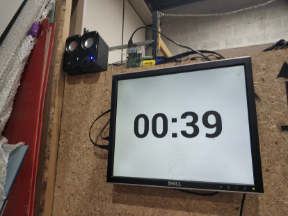 Hot work count down timer.