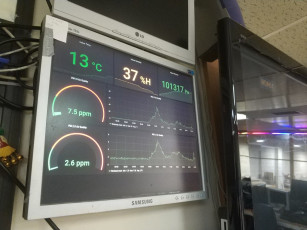 Environmental monitoring now displayed on a raspberry pi.